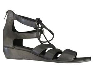 Born Gladiator Sandal Women's 9M Black Leather Lace Up Comfort Shoe